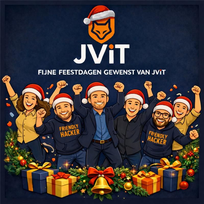 Original JViT team holiday visual on LinkedIn